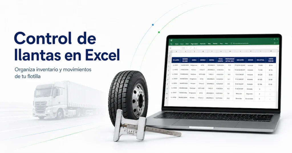 Control de llantas en Excel