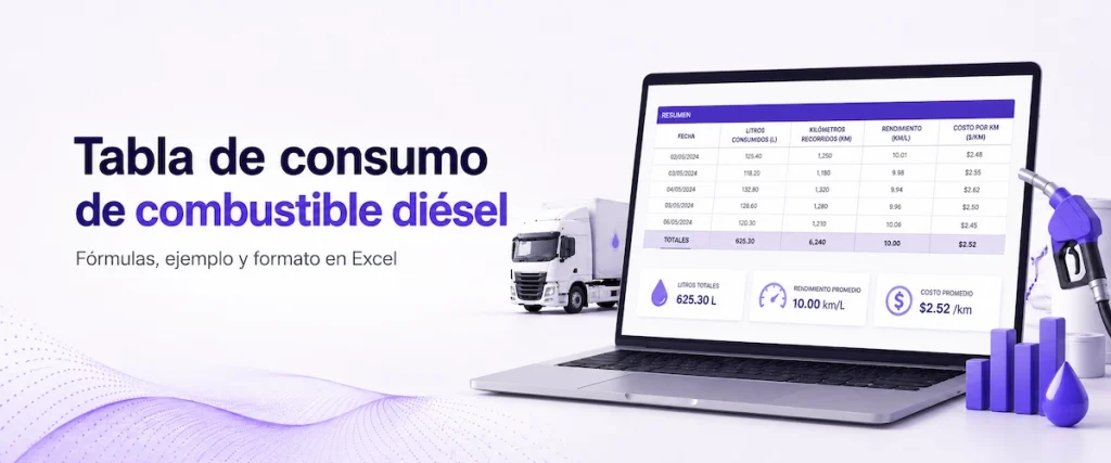 Tabla de consumo de combustible diésel