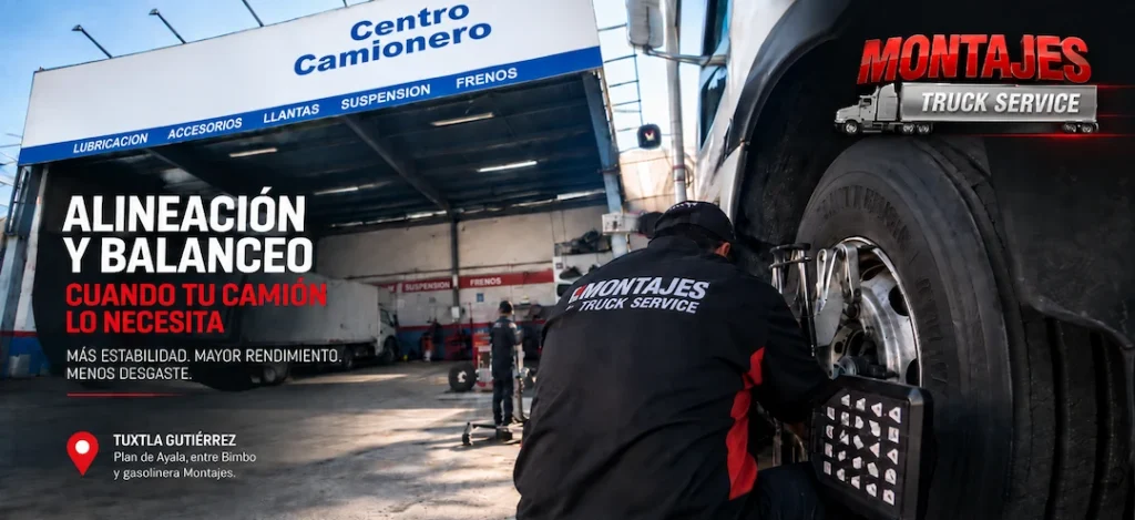 ¿Cuándo hacer alineación y balanceo a un camión o tráiler?