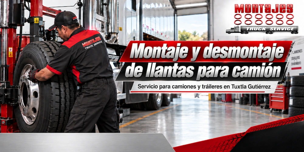 Montaje y desmontaje de llantas para camiones en Tuxtla Gutiérrez