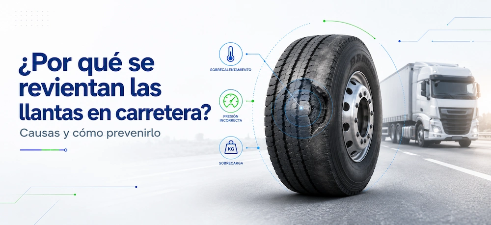 ¿Por qué se revientan las llantas en carretera?