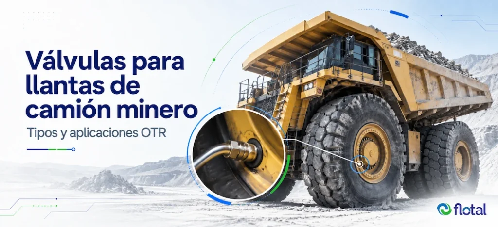 Válvulas para llantas de camión minero